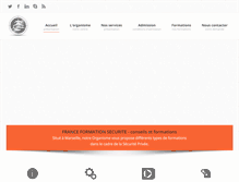 Tablet Screenshot of france-formation-securite.com